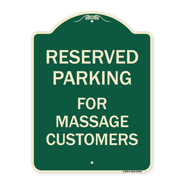 Signmission For Massage Customers Heavy-Gauge Aluminum Architectural Sign, G-1824-23946 A-DES-G-1824-23946 - main